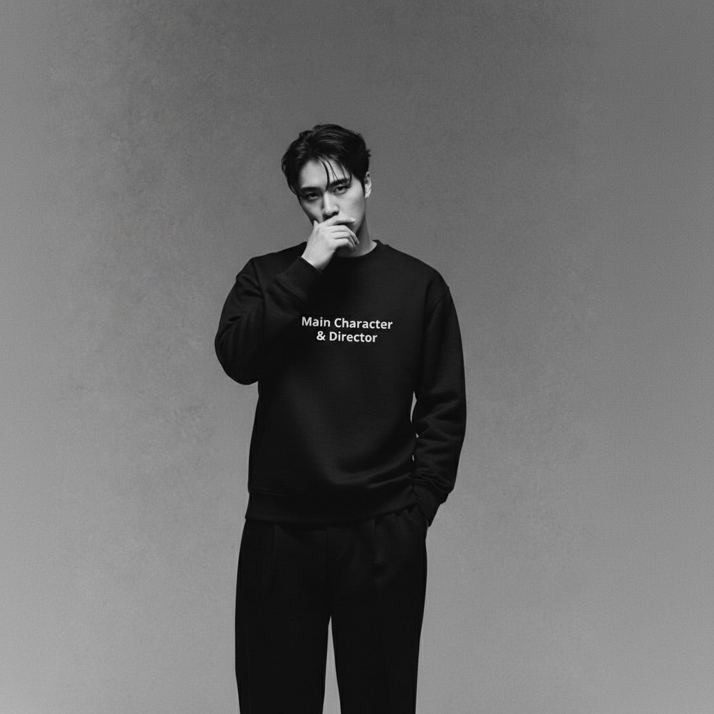Main Character & Director - Unisex organic mid-weight sweatshirt