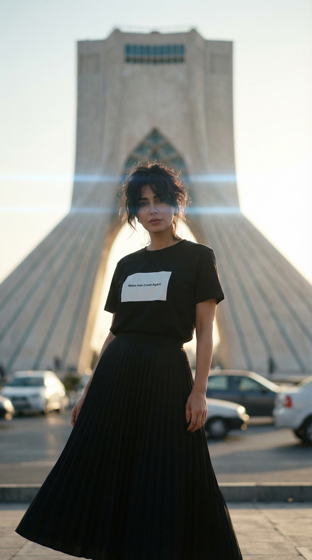 Make Iran Great Again - Women’s high-waisted t-shirt