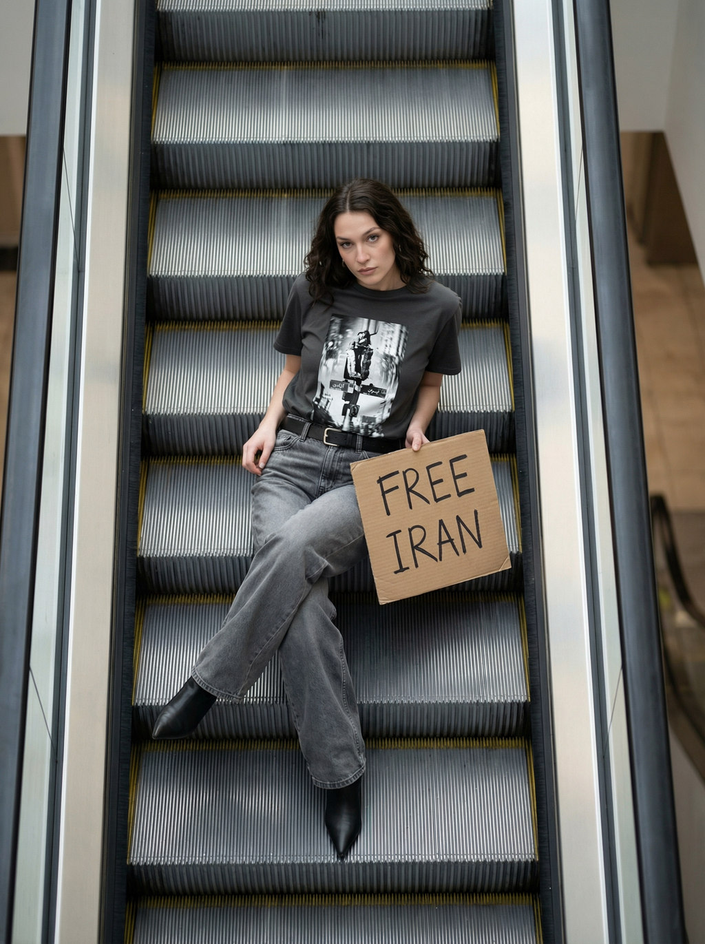 Iran-Freedom Women’s high-waisted t-shirt