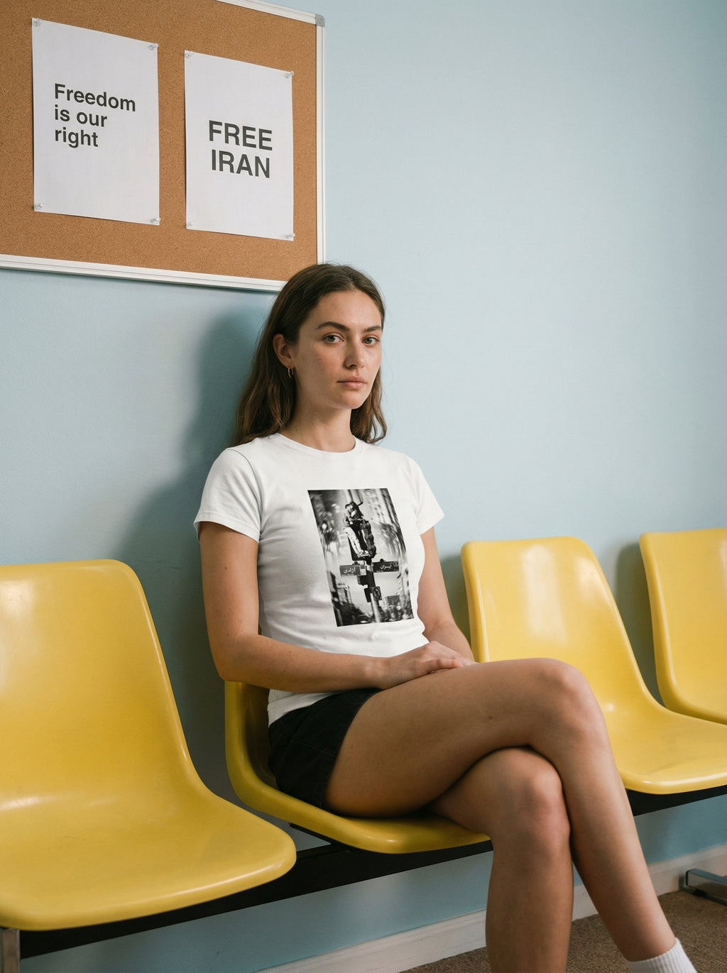 Iran-Freedom Women’s high-waisted t-shirt
